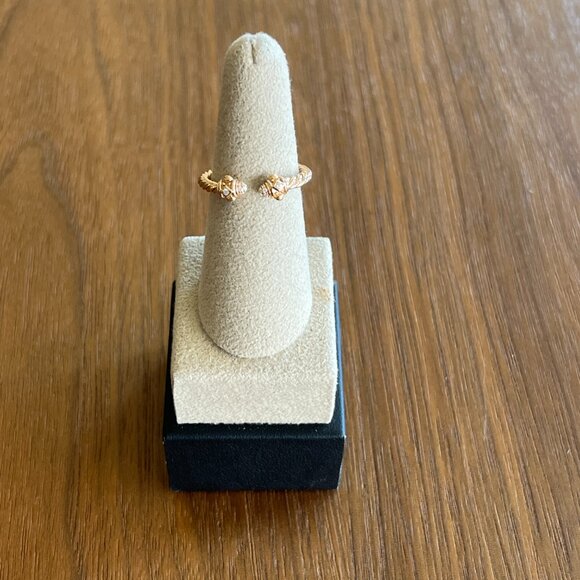 DAVID YURMAN 18K ROSE GOLD & DIAMOND RENAISSANCE BAND RING - Picture 14 of 16